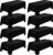 Fivenl 8 Pack Premium Black 60×102 Inch Tablecloths