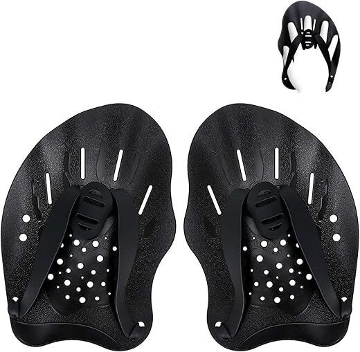 SantTop Adjustable Contour Swim Training Paddles