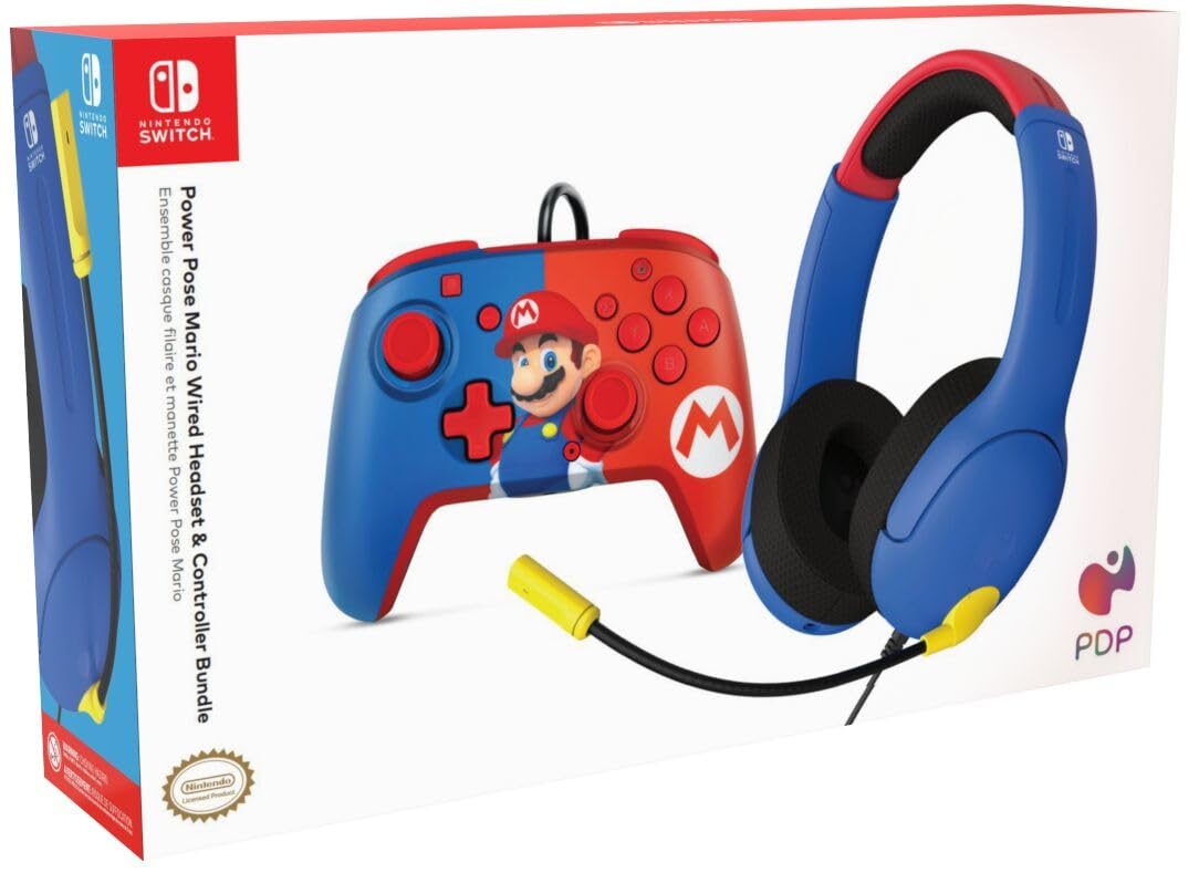 PDP Airlite Headset + Rematch Controller Bundle