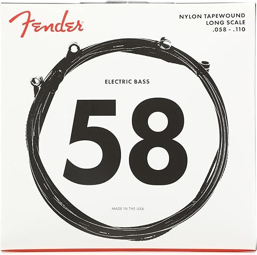 Fender Bass Strings, Nylon Tapewound, Long Scale 9120M