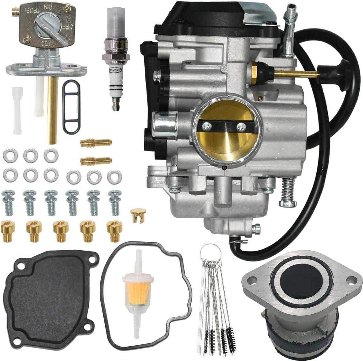 JDLLONG Bear Tracker 250 Carburetor With 4XE-14140-13-00