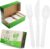 Treeatery Compostable Utensils, 380-Piece Set, Ivory White