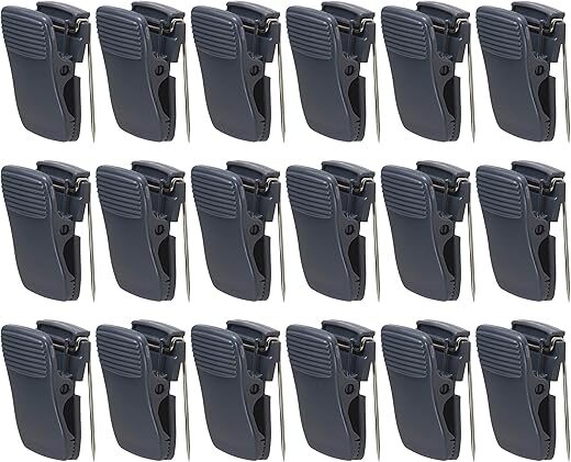 Manaloom Cubicle Clips & Accessories – Black 24-Pack