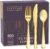 SETUP Disposable Gold Combo Cutlery Set 160 Count