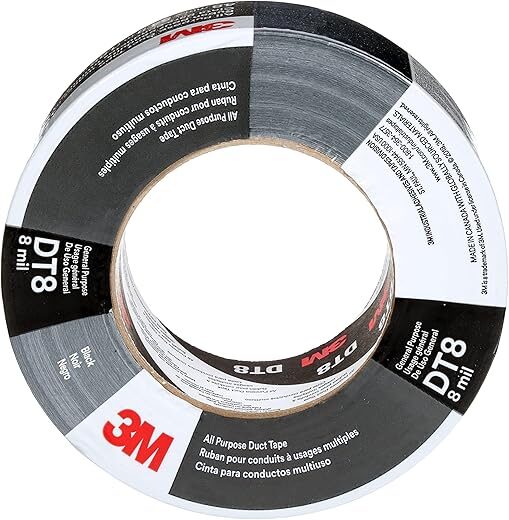 3M DT8 Industrial Strength Black Duct Tape
