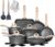 JEETEE Granite Nonstick Cookware Set, 20PCS