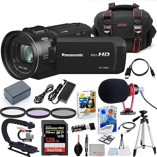 Panasonic HC-V800 Full HD Camcorder Bundle