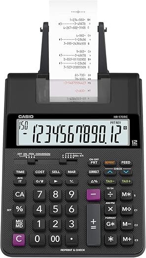 Casio HR-170RC Plus Desktop Printing Calculator