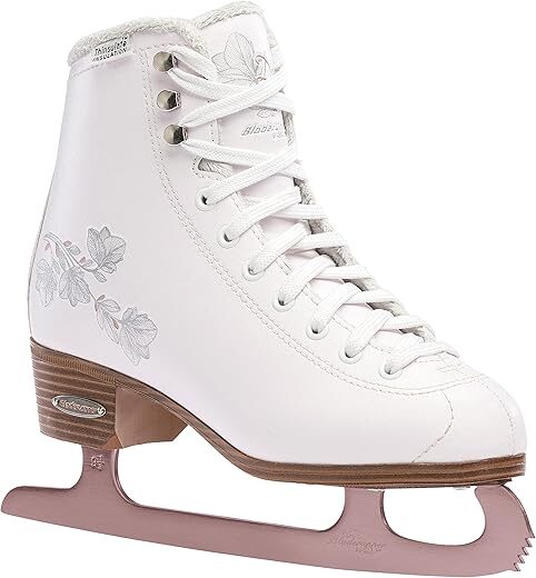 Rollerblade Ice Diva Women’s Figure Skates, White/Rose Gold