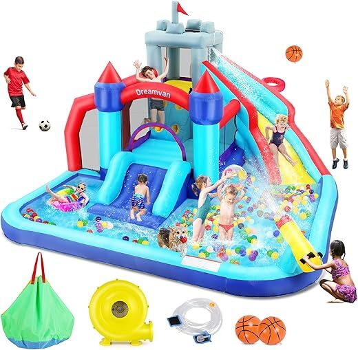 Wesoky Inflatable Bounce House Water Slide