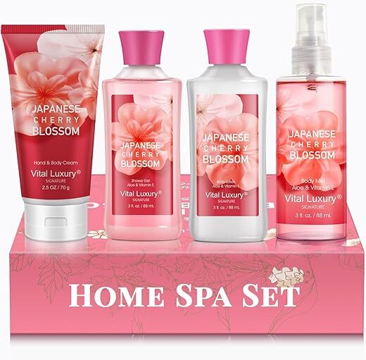 Vital Luxury Japanese Cherry Blossom Spa Set