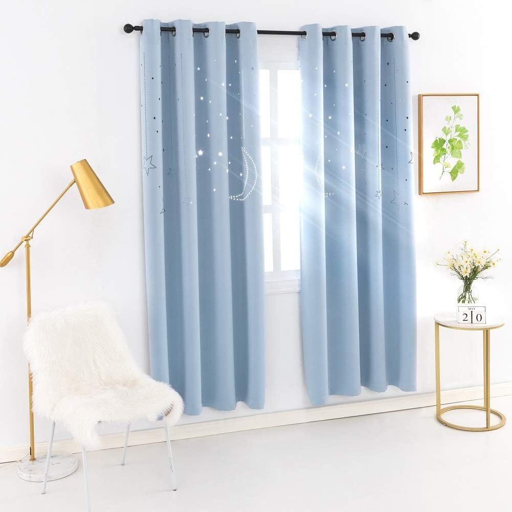 MANGATA CASA Kids Blackout Curtains 84 Inch Length