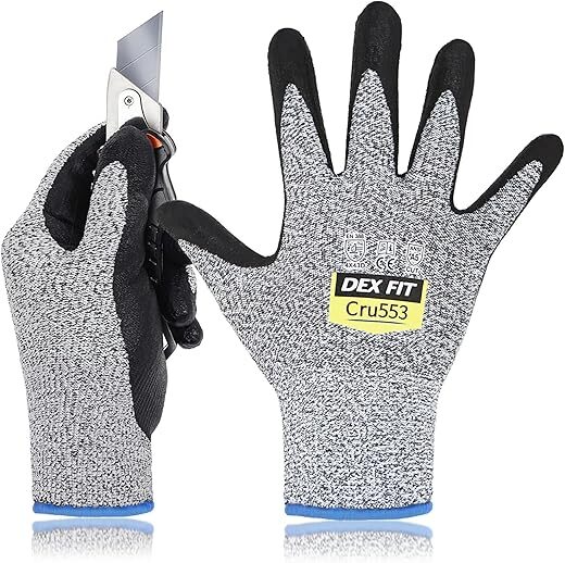 DEX FIT Level 5 Cut Resistant Gloves Cru553