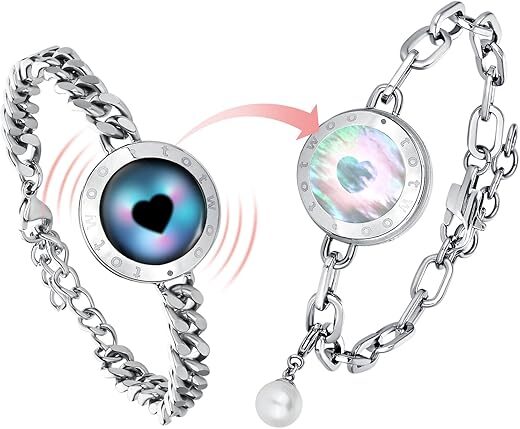 TOTWOO Long Distance Touch Bracelets for Couples