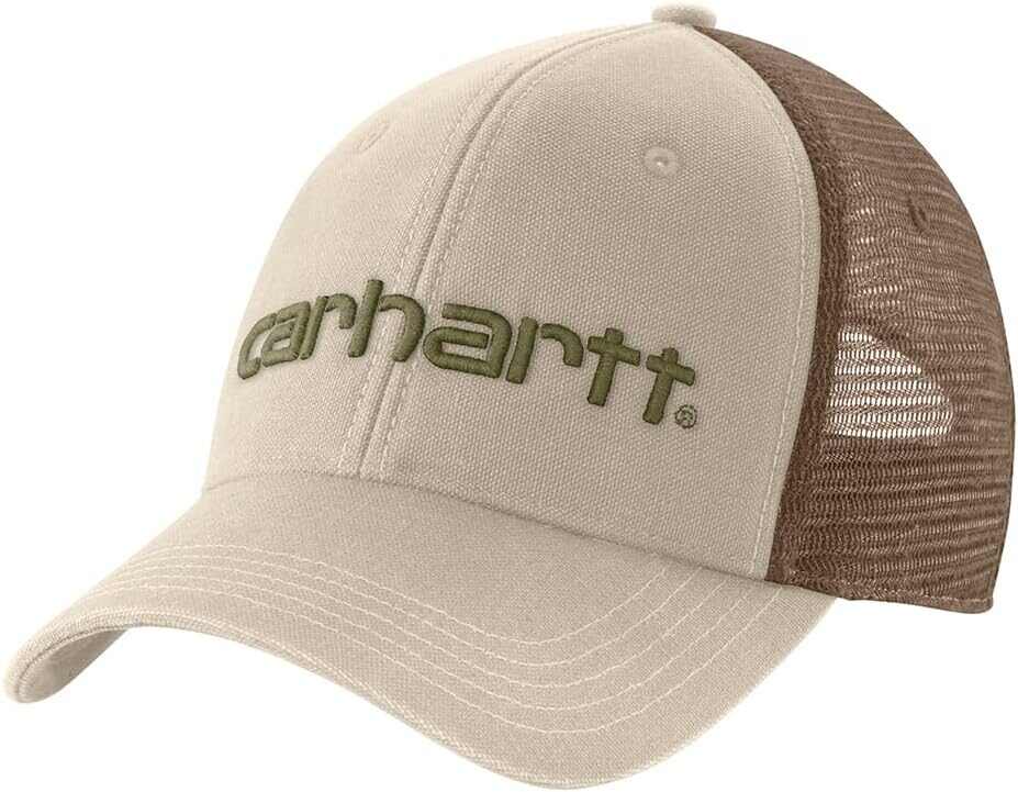 Carhartt Men’s Canvas Mesh-Back Logo Cap
