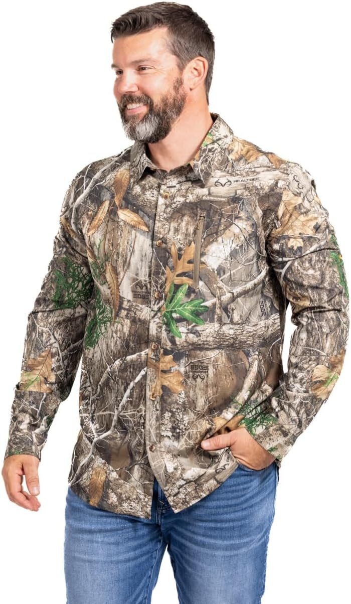 Realtree Men’s Long Sleeve Camo Shirt