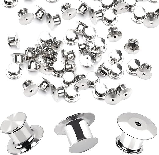 DECYOOL Metal Pin Backs Locking Clasp