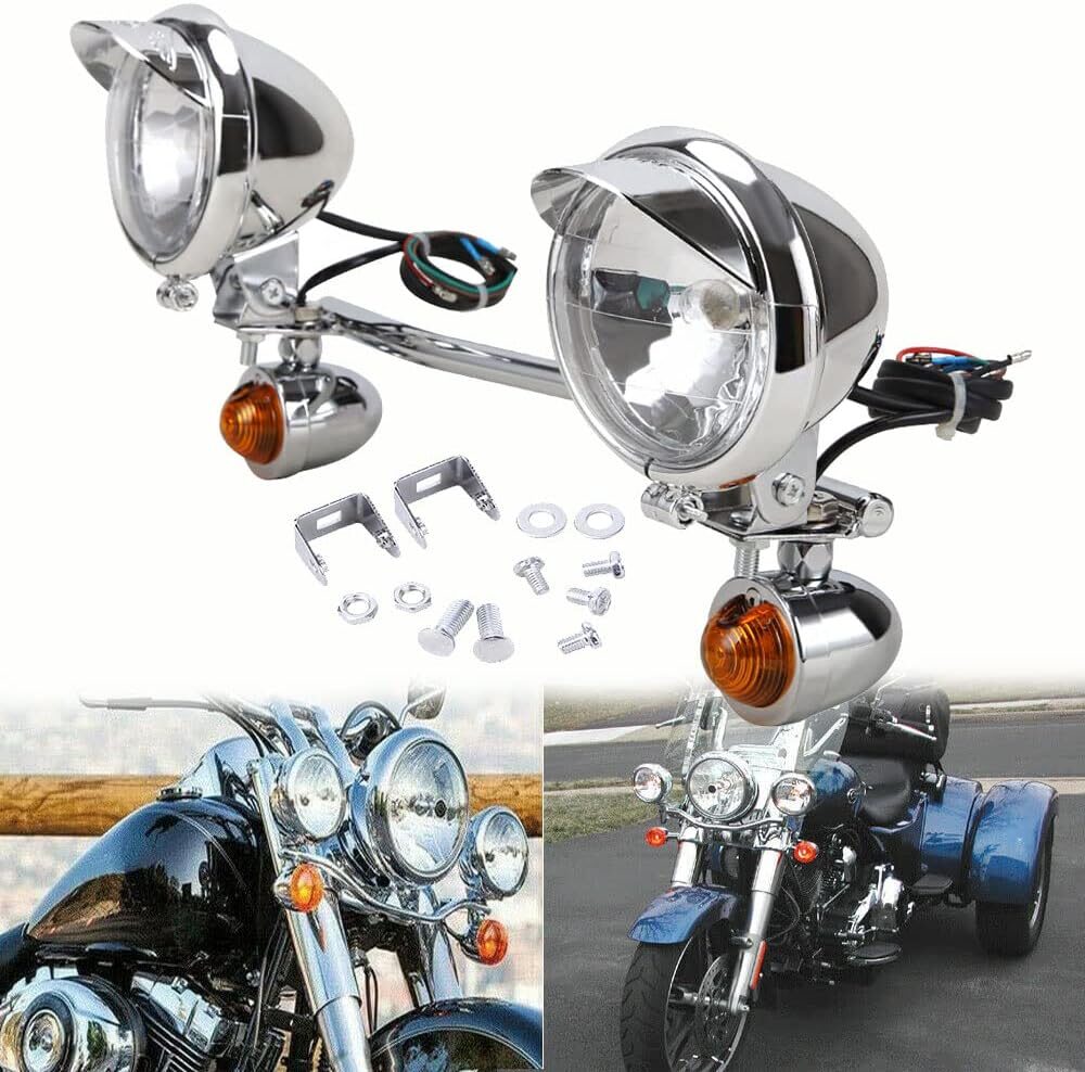 Oumurs Motorcycle Light Bar Mount Kit Compatible