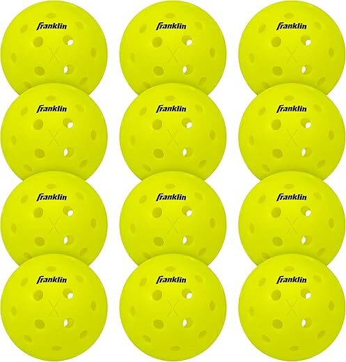 Franklin Sports Outdoor X-40 Pickleball Balls – USAPA Approved