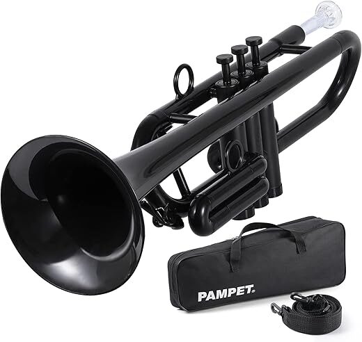 PAMPET Professional Plastic C Trumpet (Black)