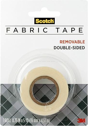 Scotch Removable Fabric Tape, Double Sided