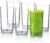 Golemas Reusable Acrylic Highball Tumblers Set, 17 Ounce