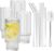 ALINK Ribbed Glassware Drinking Glasses Set