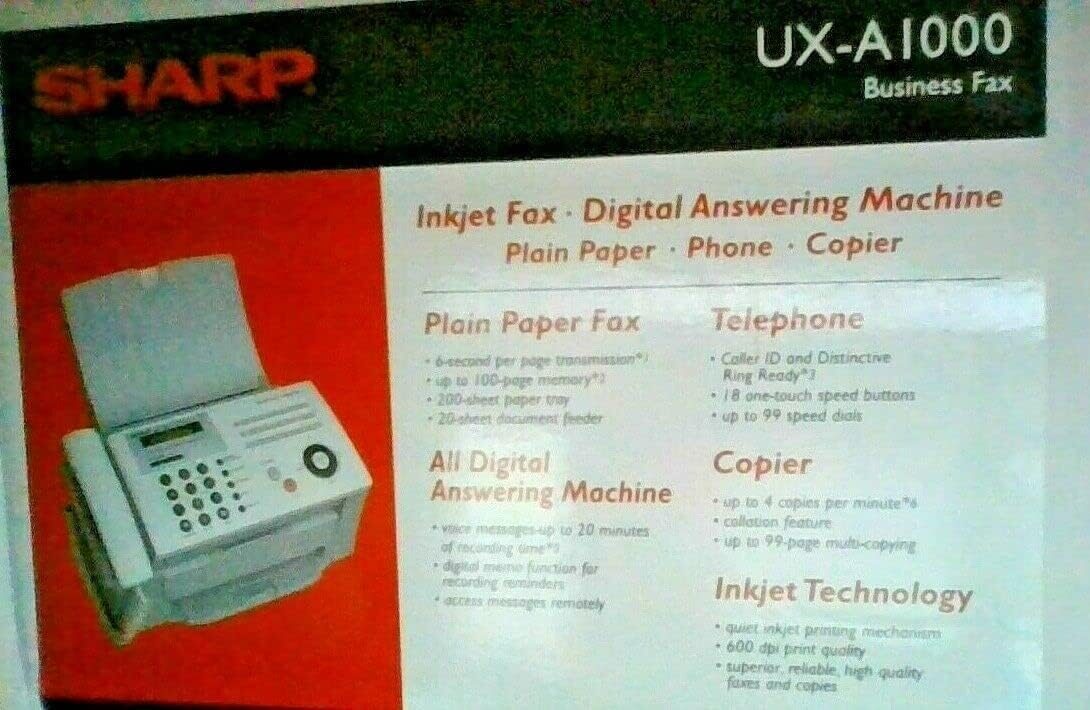 SHARP UX-A1000 Inkjet Fax