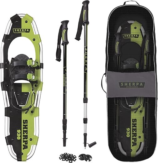 Yukon Charlie’s Sherpa Snowshoe Kit with Poles and Bag