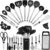 BESTZMWK Silicone Cooking Utensil Set – 33 Pieces