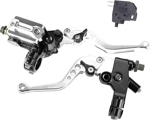 MRELC Universal Motorcycle Handlebar Brake Master Cylinder Set