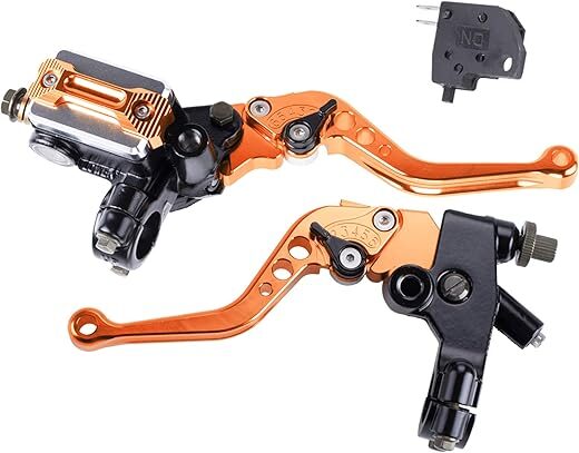 MRELC Universal Motorcycle Handlebar Brake Master Cylinder Set