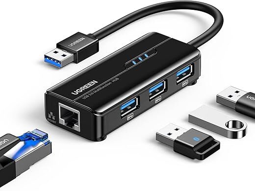 UGREEN USB 3.0 Hub Ethernet Adapter Converter