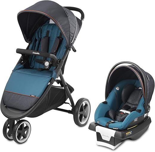 Evenflo Verge3 Smart Travel System, SecureMax Car Seat