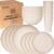 SWEVEN Wheat Straw Unbreakable Dinnerware Set